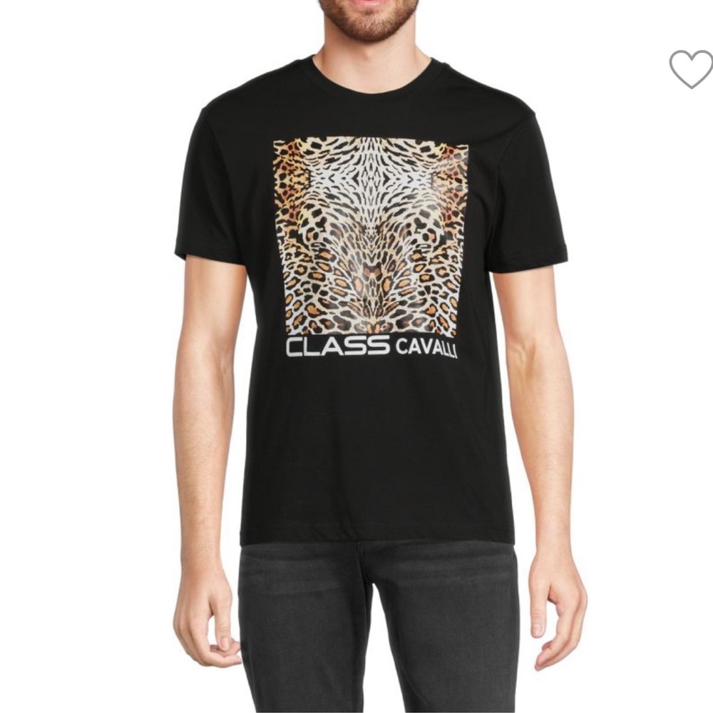 NWT Cavalli graphic logo tee